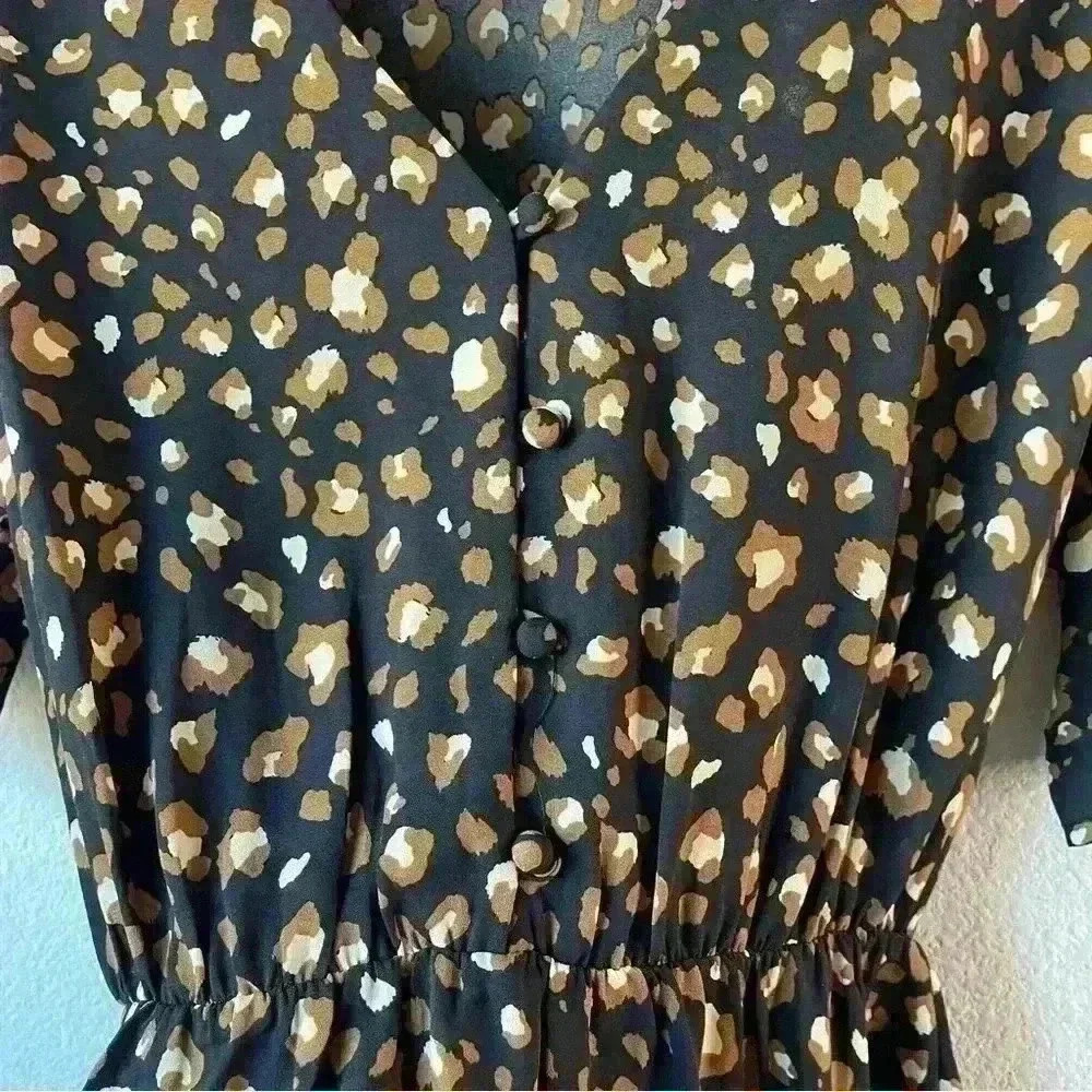 Sienna Sky New Leopard Top Sz xs - Picture 10 of 12